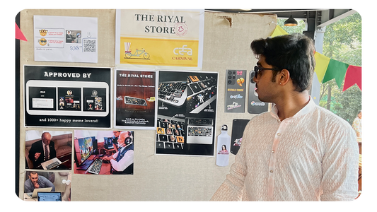 Riyal store's first offline stall