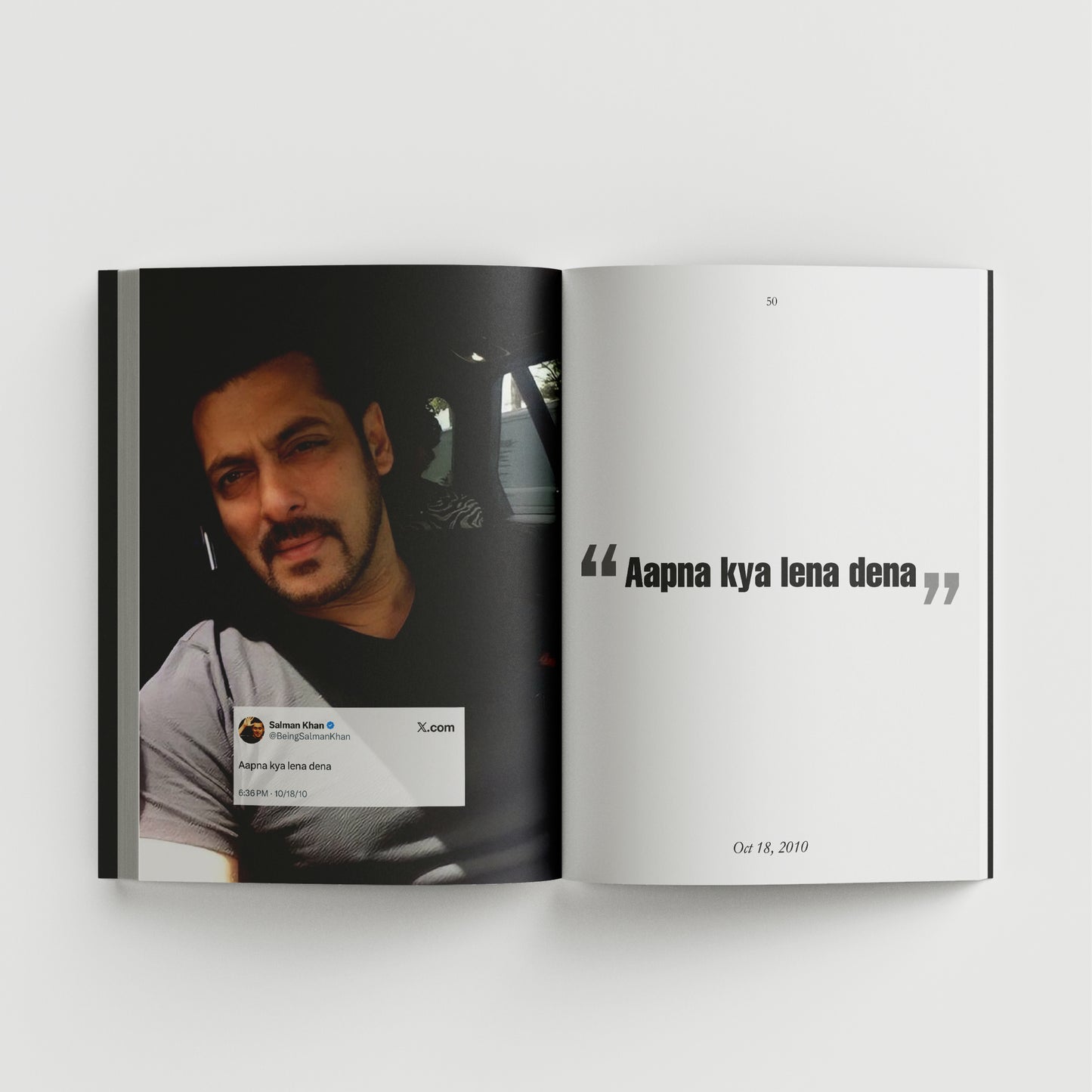 𝗕𝗛𝗔𝗜 𝗞𝗘 𝗗𝗢𝗛𝗘- An archive of Salman Khan tweets (Pre-order)