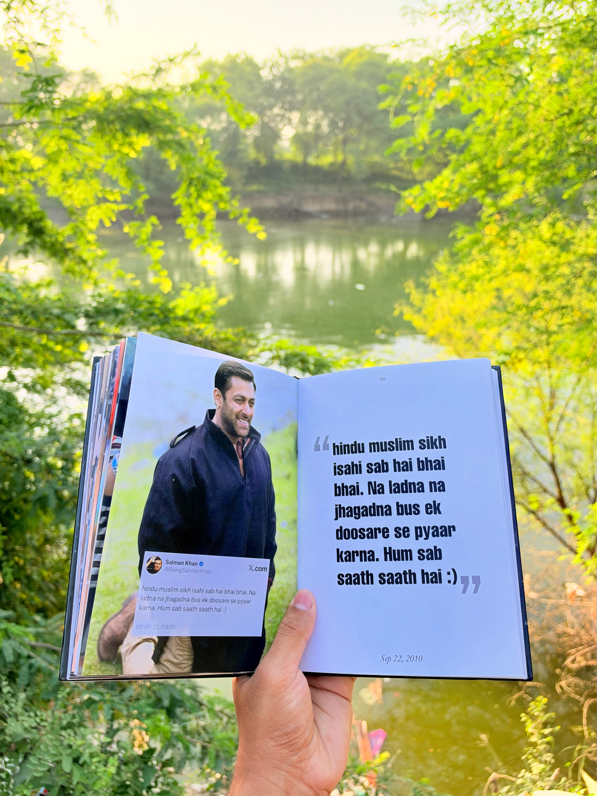 𝗕𝗛𝗔𝗜 𝗞𝗘 𝗗𝗢𝗛𝗘 𝟐.𝟎 Hardcover Edition- An archive of Salman Khan tweets