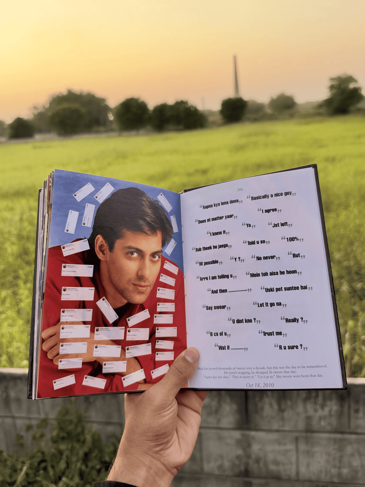 𝗕𝗛𝗔𝗜 𝗞𝗘 𝗗𝗢𝗛𝗘 𝟐.𝟎 Hardcover Edition- An archive of Salman Khan tweets