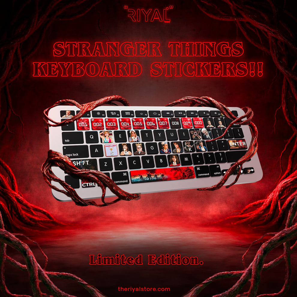 STRANGER THINGS KEYBOARD STICKERS PACK – The Riyal Store