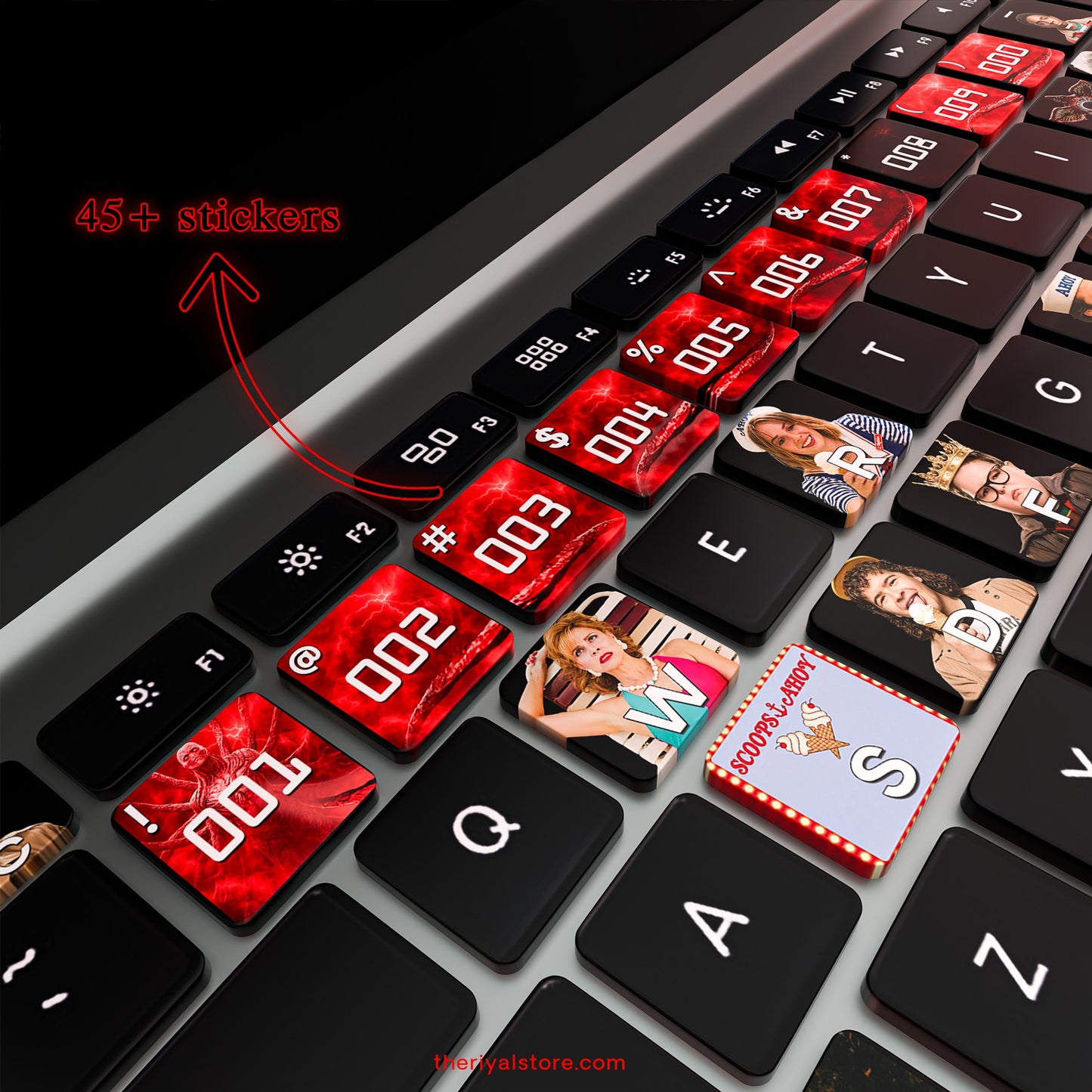 STRANGER THINGS KEYBOARD STICKERS PACK